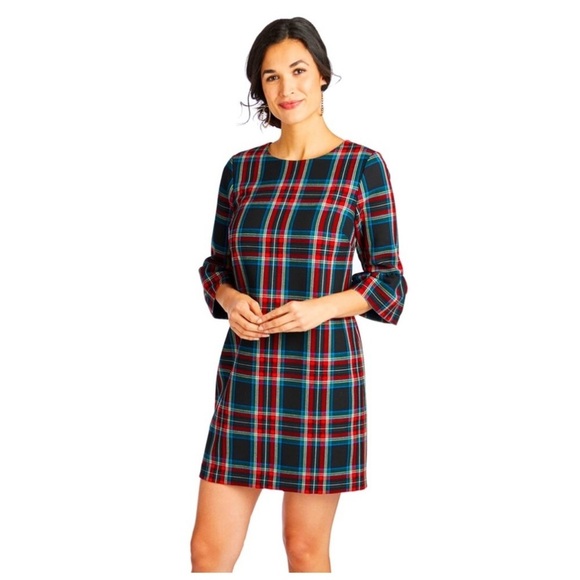 Vineyard Vines Festive Plaid Dress p2. - Picture 3 of 16